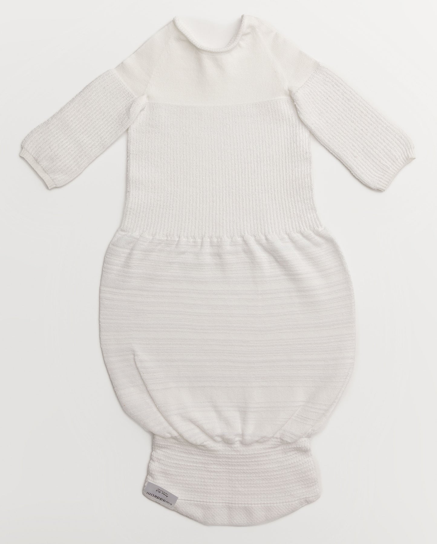 A bamboo cloud transition sleep sack.