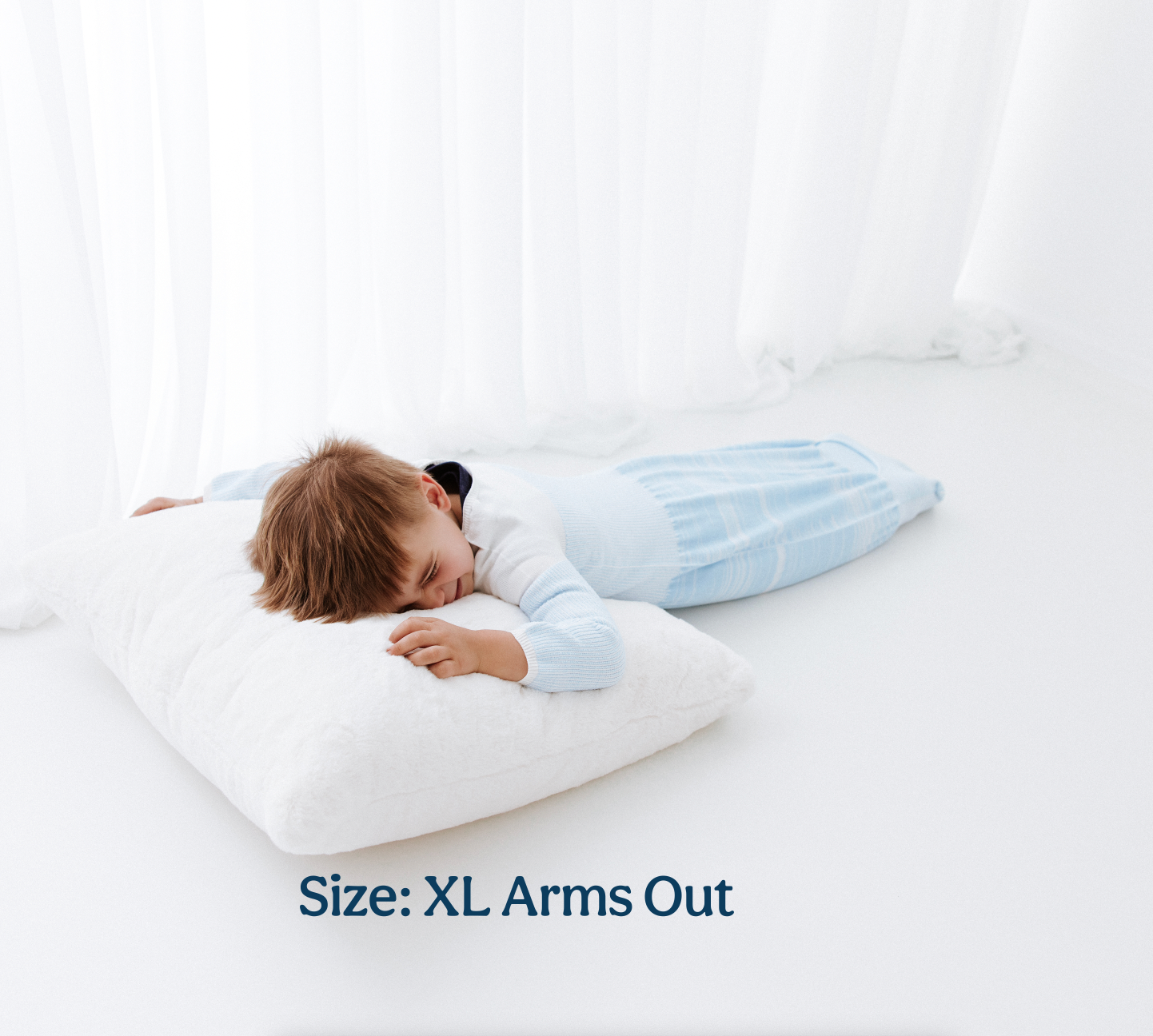 Blue Arms Out™ Long Sleeve Sleep Sack – Swaddelini
