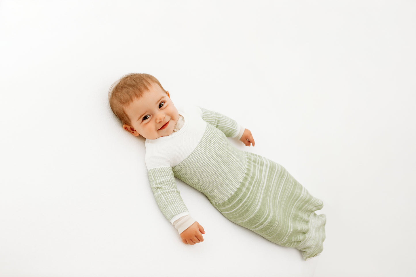 Bamboo Blend Mint Arms Out™ Long Sleeve Sleep Sack