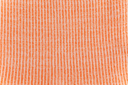 Orange fabric.