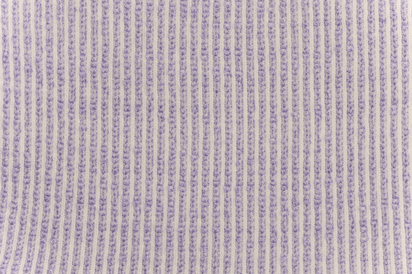 Lavender fabric sample.