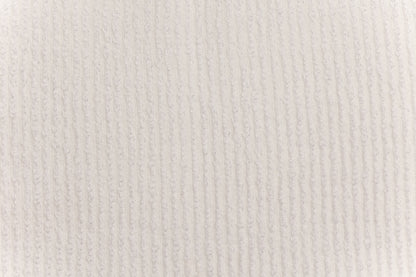 A close up of white bamboo fabric.