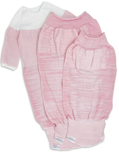 Pink Swaddelini Sleep Sack Bundle – Safe Swaddle-to-Sleep Transition for Baby Girls