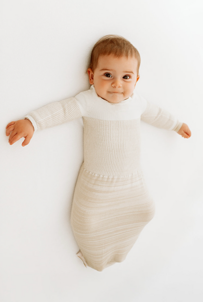 Bamboo Beige Arms Out™ Long Sleeve Sleep Sack