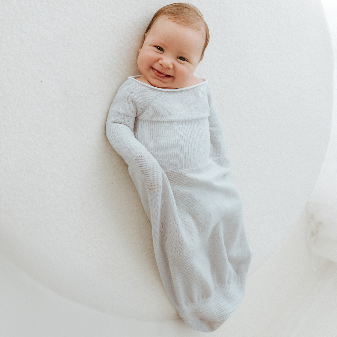 Wool Frost Grey Swaddle Sleep Sack
