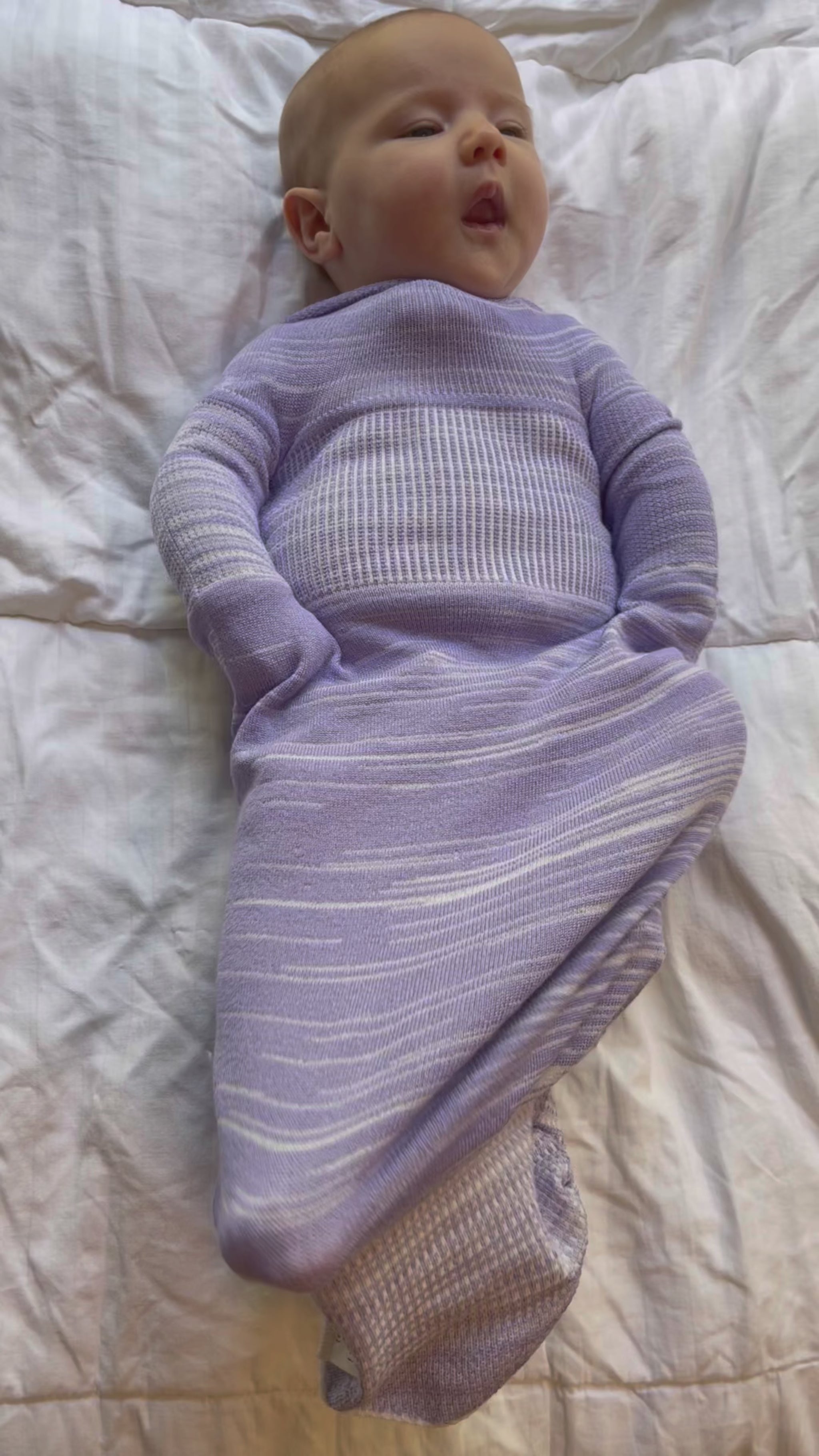 lavender swaddle safe mobility swaddle