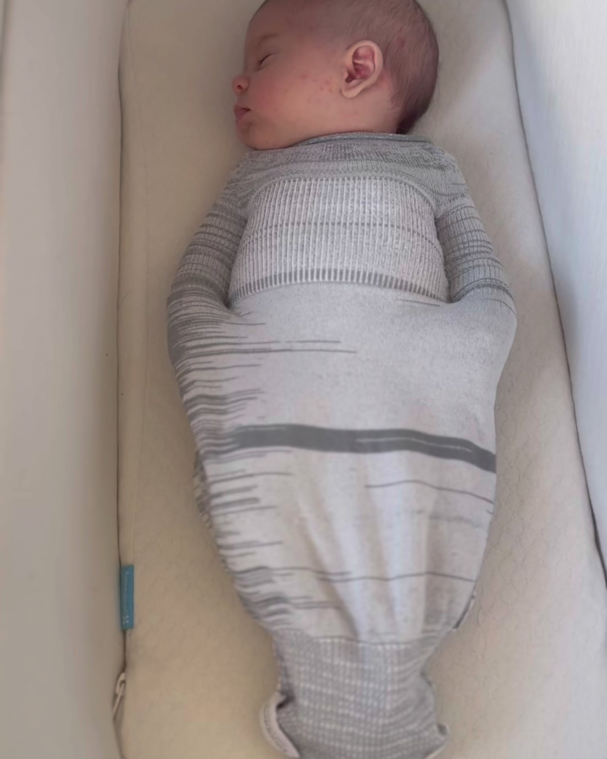 example of safely swaddled baby in award winning best swaddle 